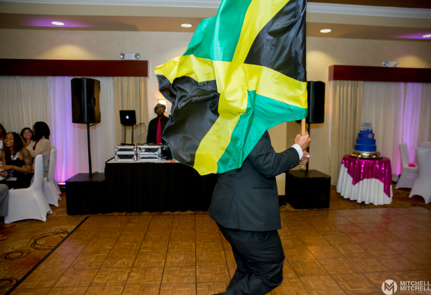Jamaican Flag at Wedding